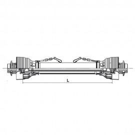 Arbore cardanic PTO 40 L=1010 MM GoPart