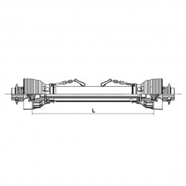 Arbore cardanic PTO 40 L=1010 MM ambreiaj roată liberă GoPart