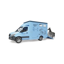 Jucărie camionetă transport animale MB Sprinter cu 1 cal