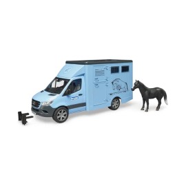 Jucărie camionetă transport animale MB Sprinter cu 1 cal