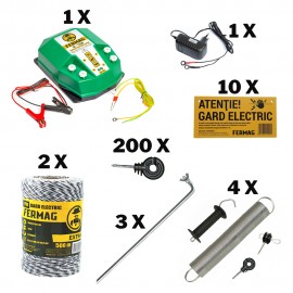 Pachet gard electric 1000 m pentru apicultori - 230 V 12 V, 7.2 Joule